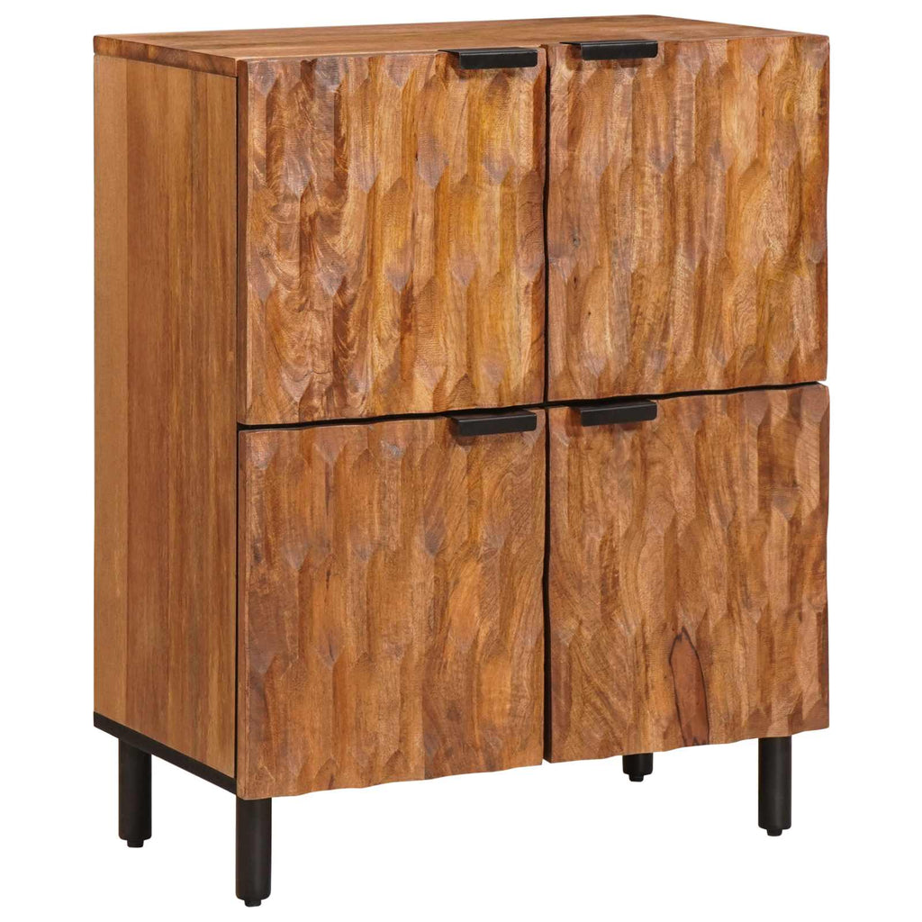 Media Storage Cabinet Sideboard 60 X 33 75 Cm Solid Mango Storage Furniture