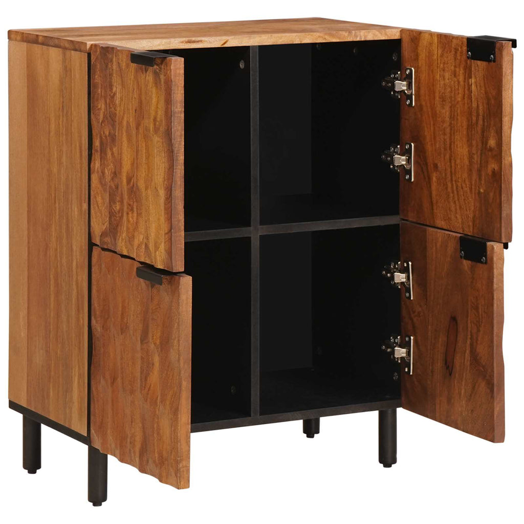 Media Storage Cabinet Sideboard 60 X 33 75 Cm Solid Mango Storage Furniture