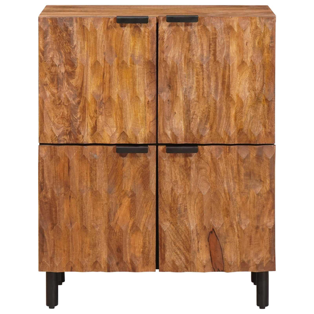 Media Storage Cabinet Sideboard 60 X 33 75 Cm Solid Mango Storage Furniture