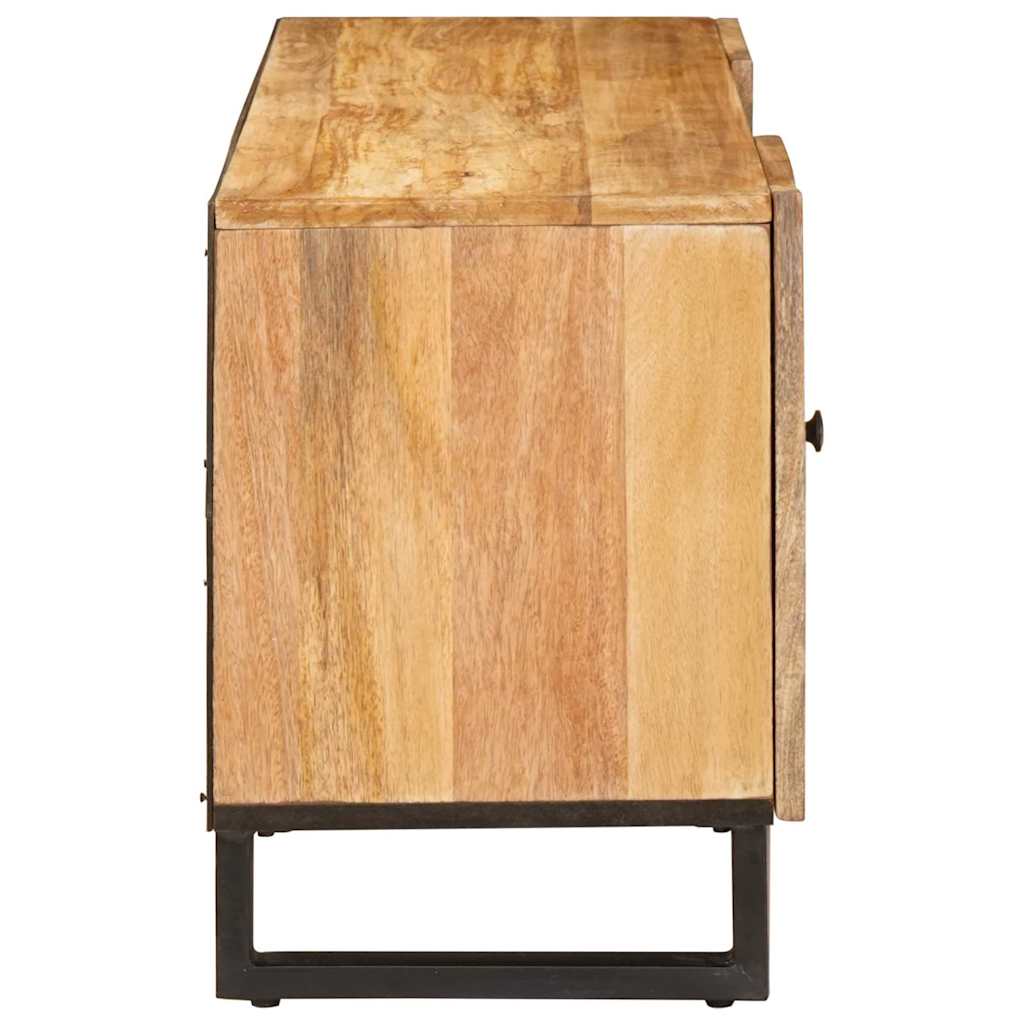 Tv Cabinet With Drawer Brown 105 X 33 X 46 Cm Solid Mango Wood