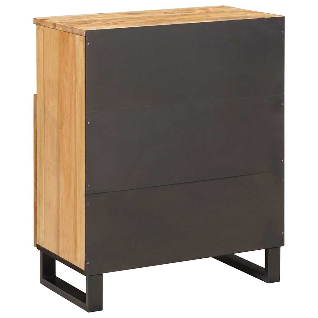 Sideboard With Storage Brown 60 X 33 X 75 Cm Solid Mango Wood