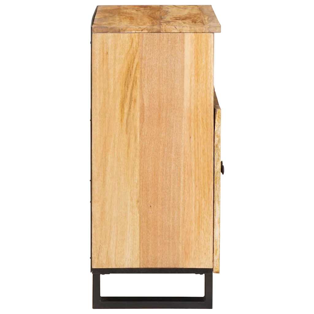 Sideboard With Storage Brown 60 X 33 X 75 Cm Solid Mango Wood