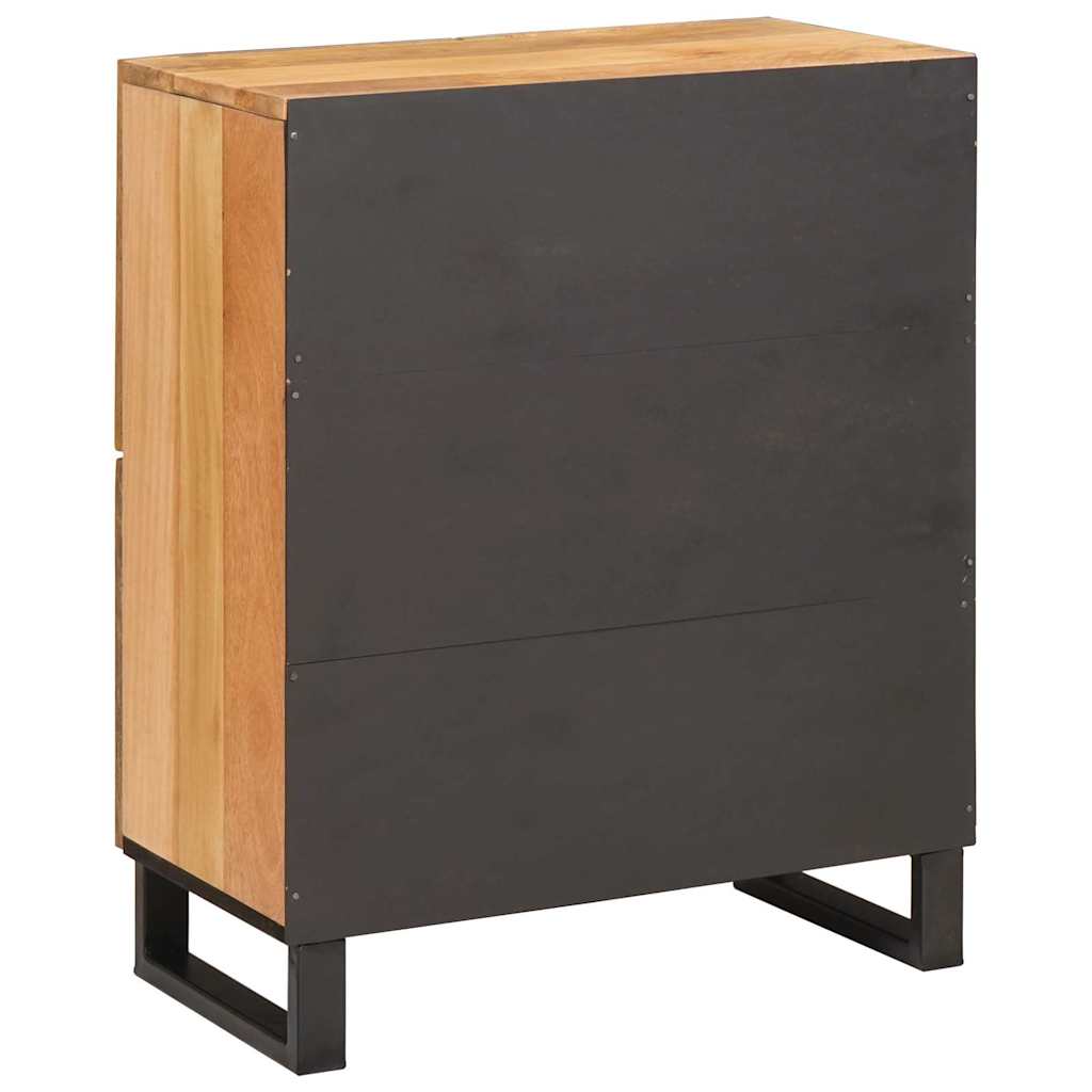 Sideboard With Storage Brown 60 X 33 X 75 Cm Solid Mango Wood