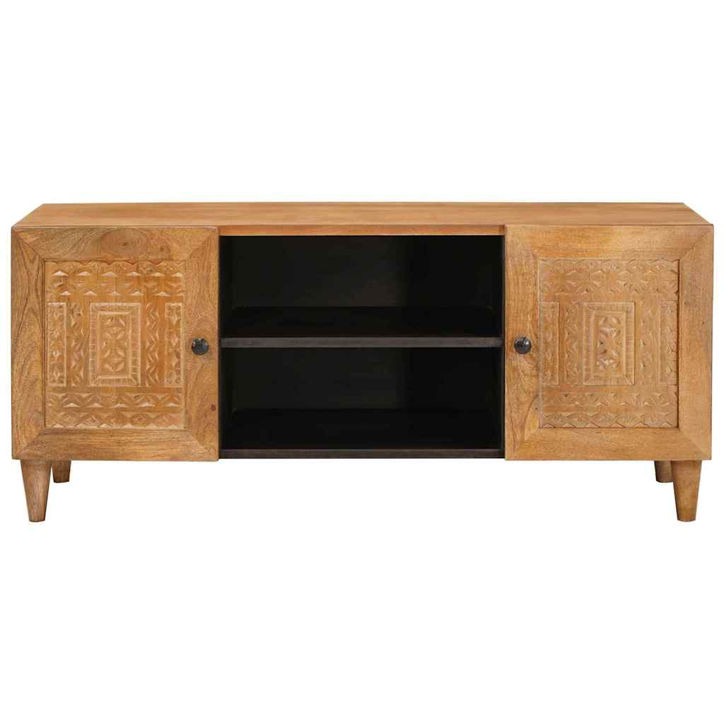Media Storage Cabinet TV Unit White 105cm Entertainment Stand Shelf White (bleac