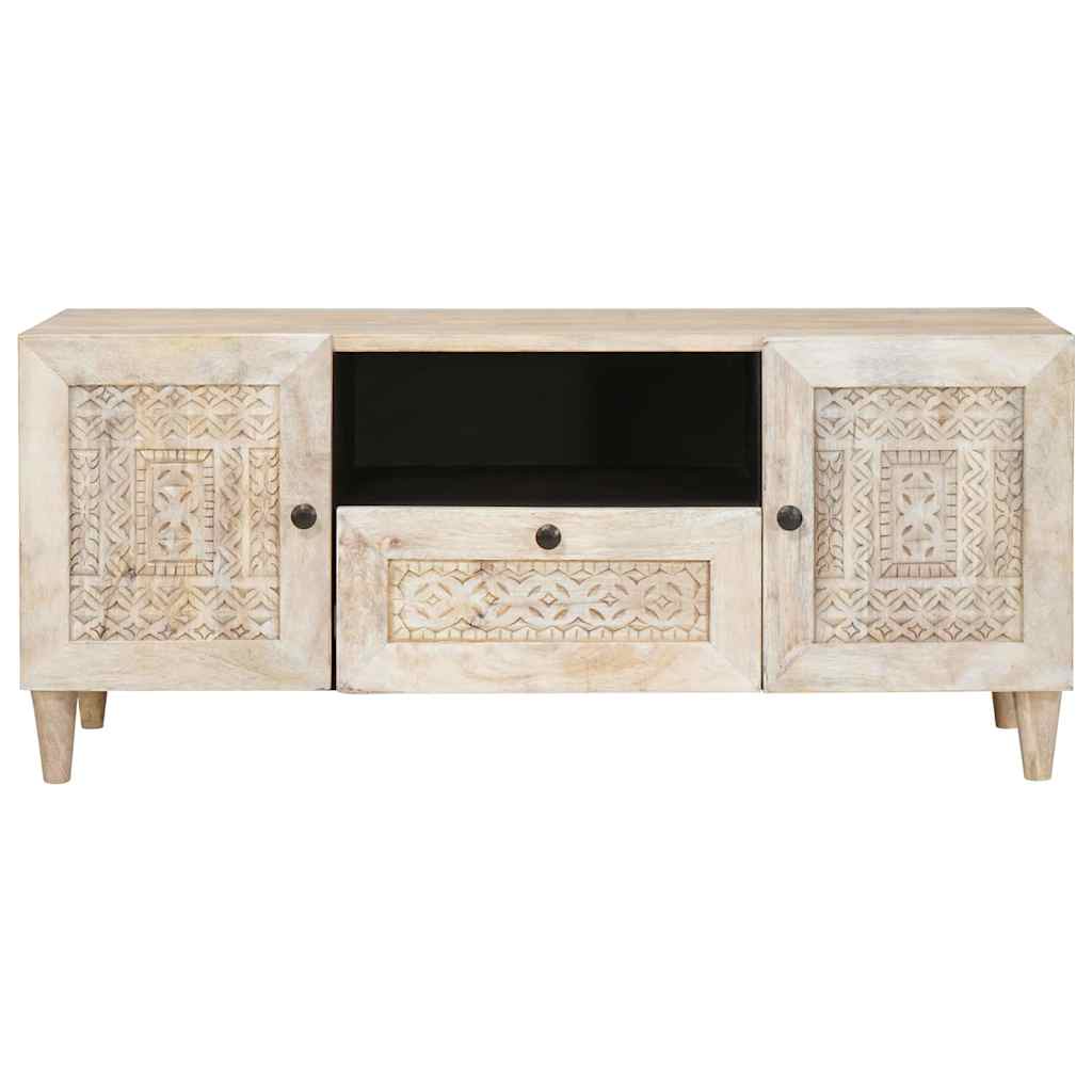 Tv Units With Drawer White 105 X 33 X 46 Cm Engineered Wood
