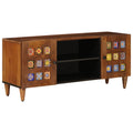 Tv Cabinet With Shelf 105 X 33 X 46 Cm Solid Mango Wood