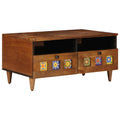Tv Cabinet With Drawer 70 X 33 X 46 Cm Solid Mango Wood