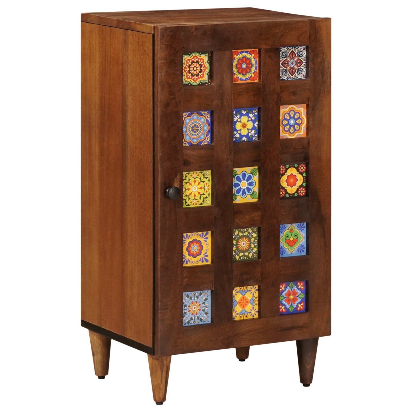 Sideboard With Storage 40 X 33 X 75 Cm Solid Mango Wood