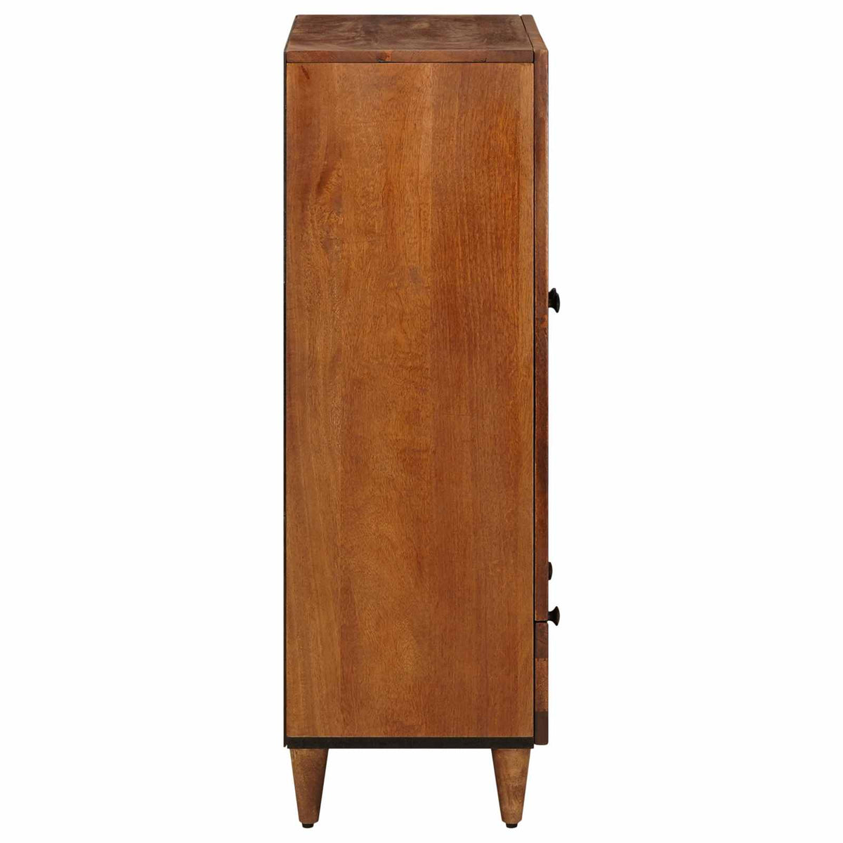 Media Storage Cabinet Highboard Door 60 X 33.5 100 Cm Solid Mango Wood Natural 6