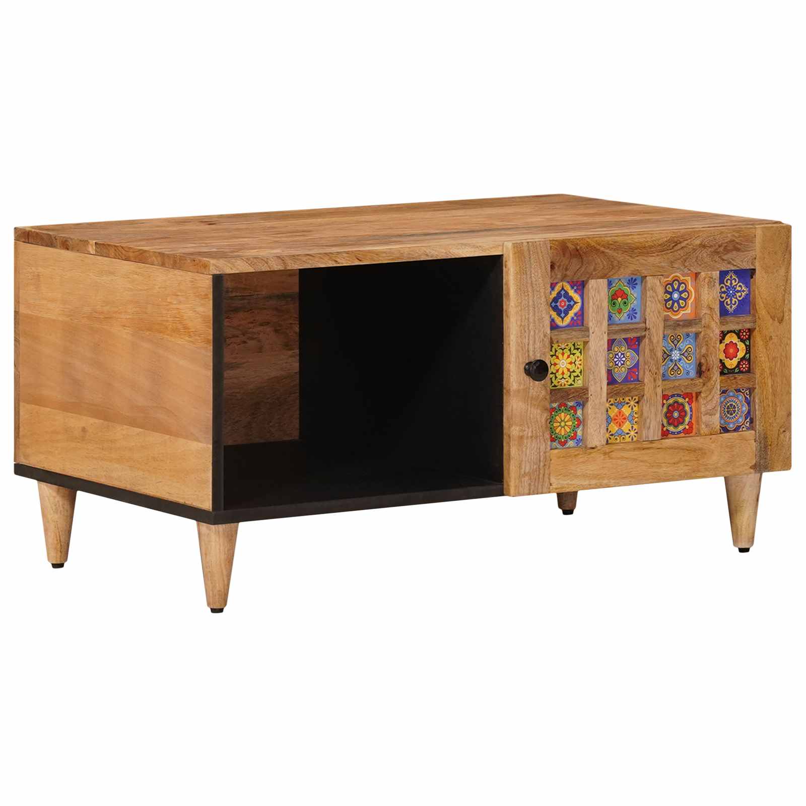 Coffee Table 80 X 50 X 40 Cm Solid Mango Wood