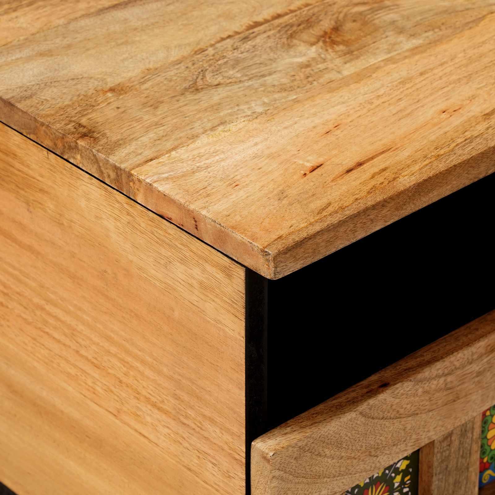 Coffee Table 80 X 54 X 40 Cm Solid Mango Wood