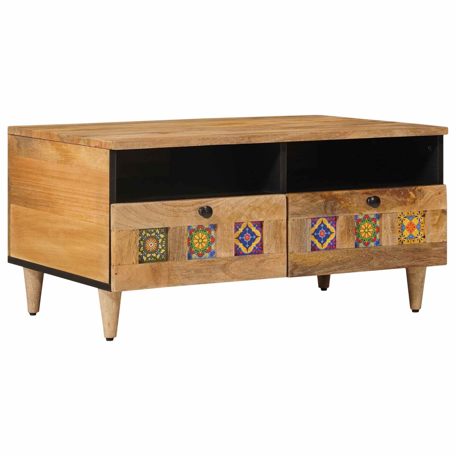 Coffee Table 80 X 54 X 40 Cm Solid Mango Wood