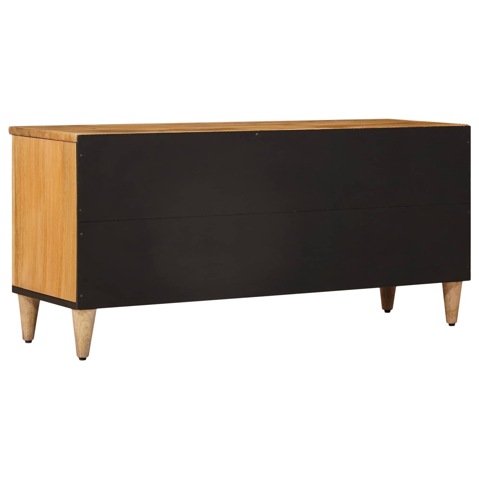 Tv Cabinet With Shelf 100 X 33 X 46 Cm Solid Mango Wood