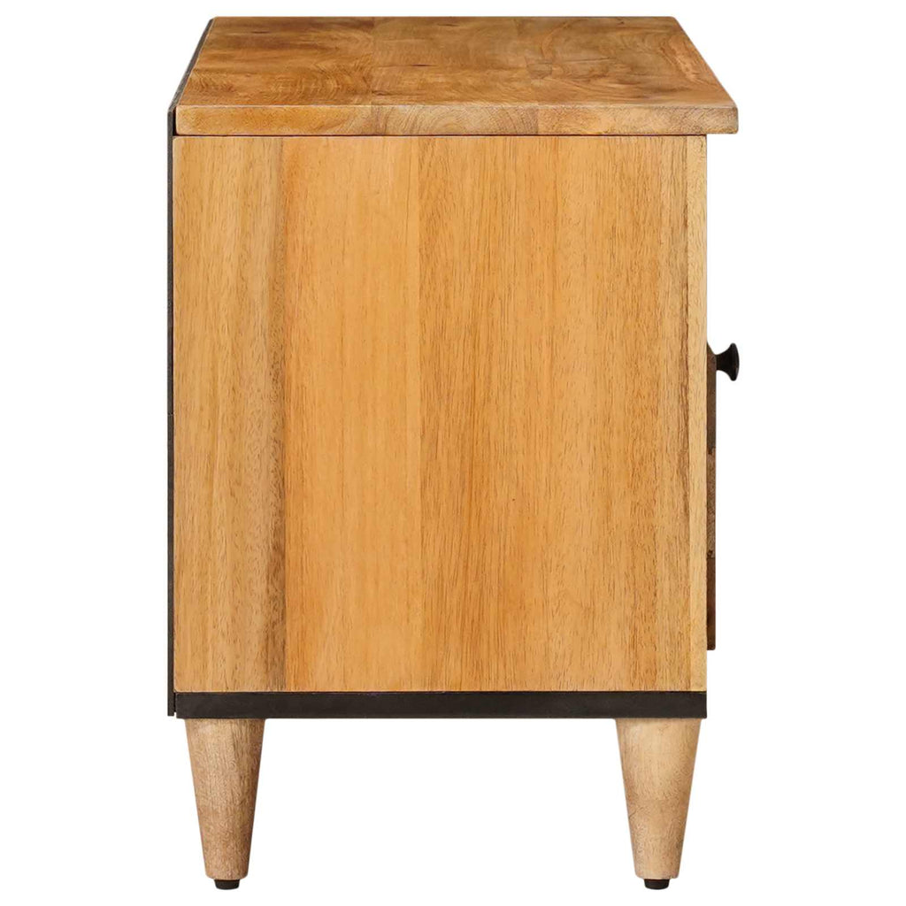 Tv Cabinet With Shelf 100 X 33 X 46 Cm Solid Mango Wood