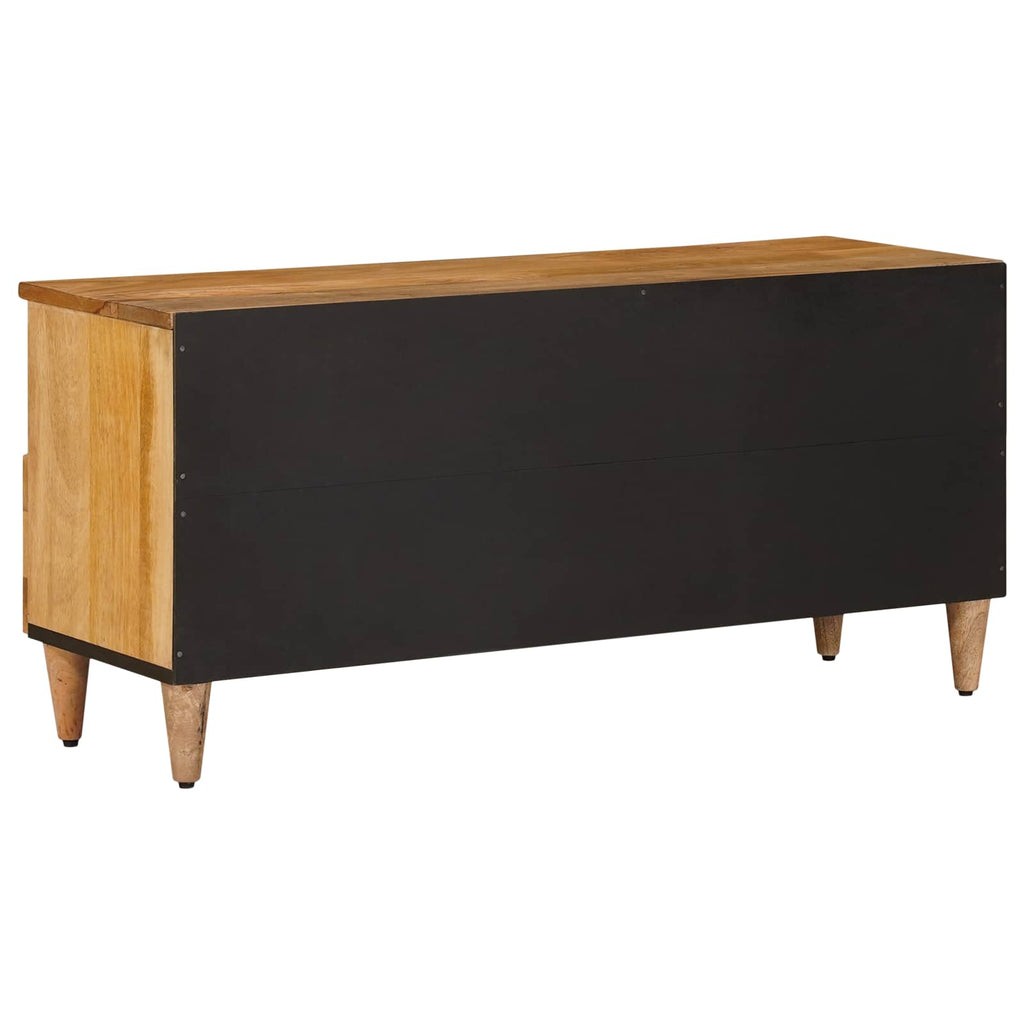 Tv Cabinet With Shelf 100 X 33 X 46 Cm Solid Mango Wood