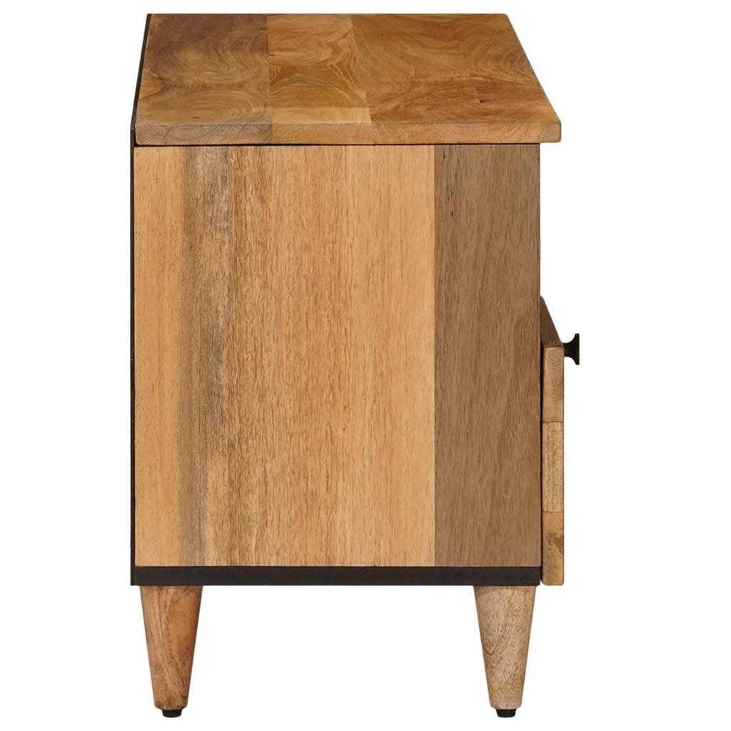 Tv Cabinet With Shelf 100 X 33 X 46 Cm Solid Mango Wood