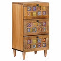 Sideboard With Drawer 40 X 33 X 75 Cm Solid Mango Wood