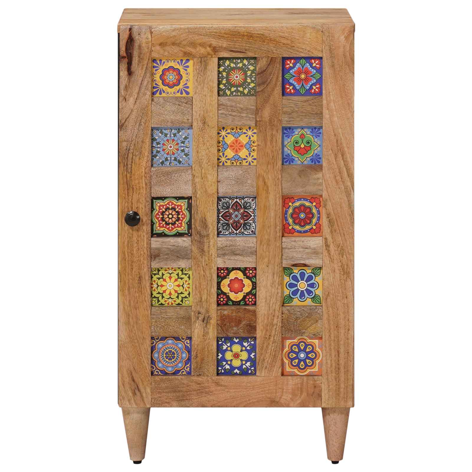 Sideboard With Storage 40 X 33 X 75 Cm Solid Mango Wood