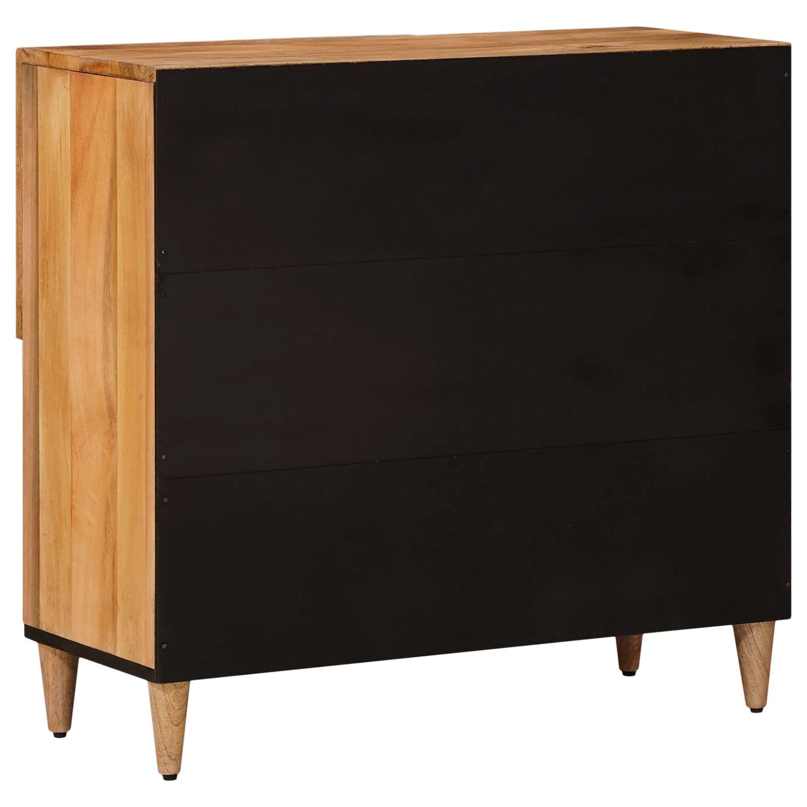 Sideboard With Storage 80 X 33 X 75 Cm Solid Mango Wood