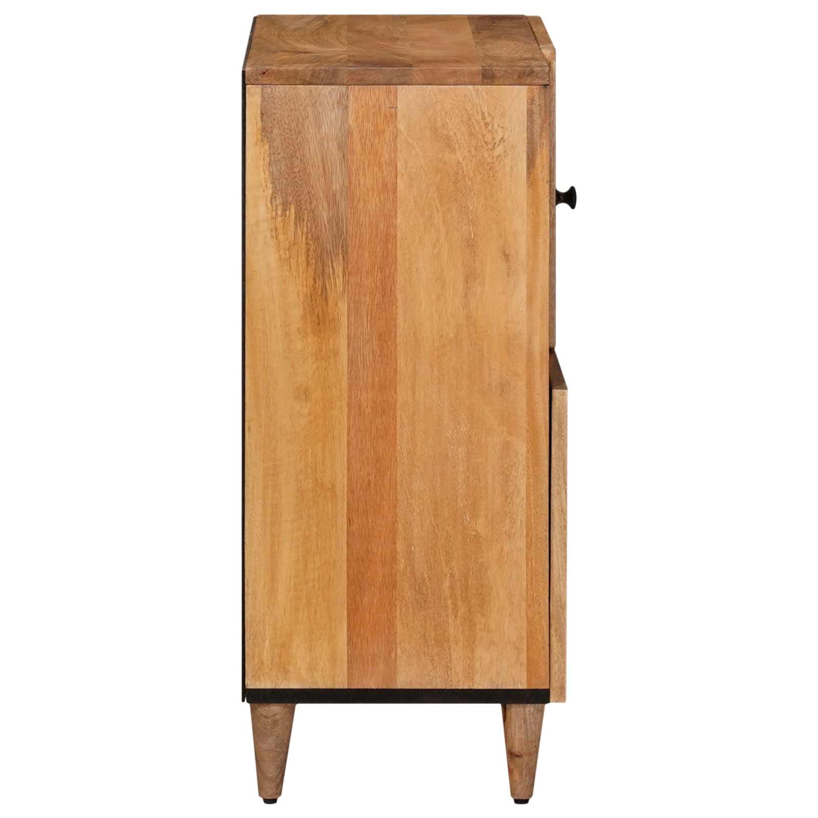 Sideboard With Storage 80 X 33 X 75 Cm Solid Mango Wood