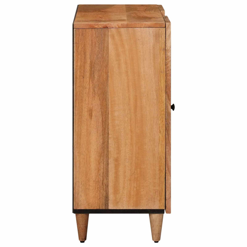 Sideboard With Shelf 90 X 33 X 75 Cm Solid Mango Wood