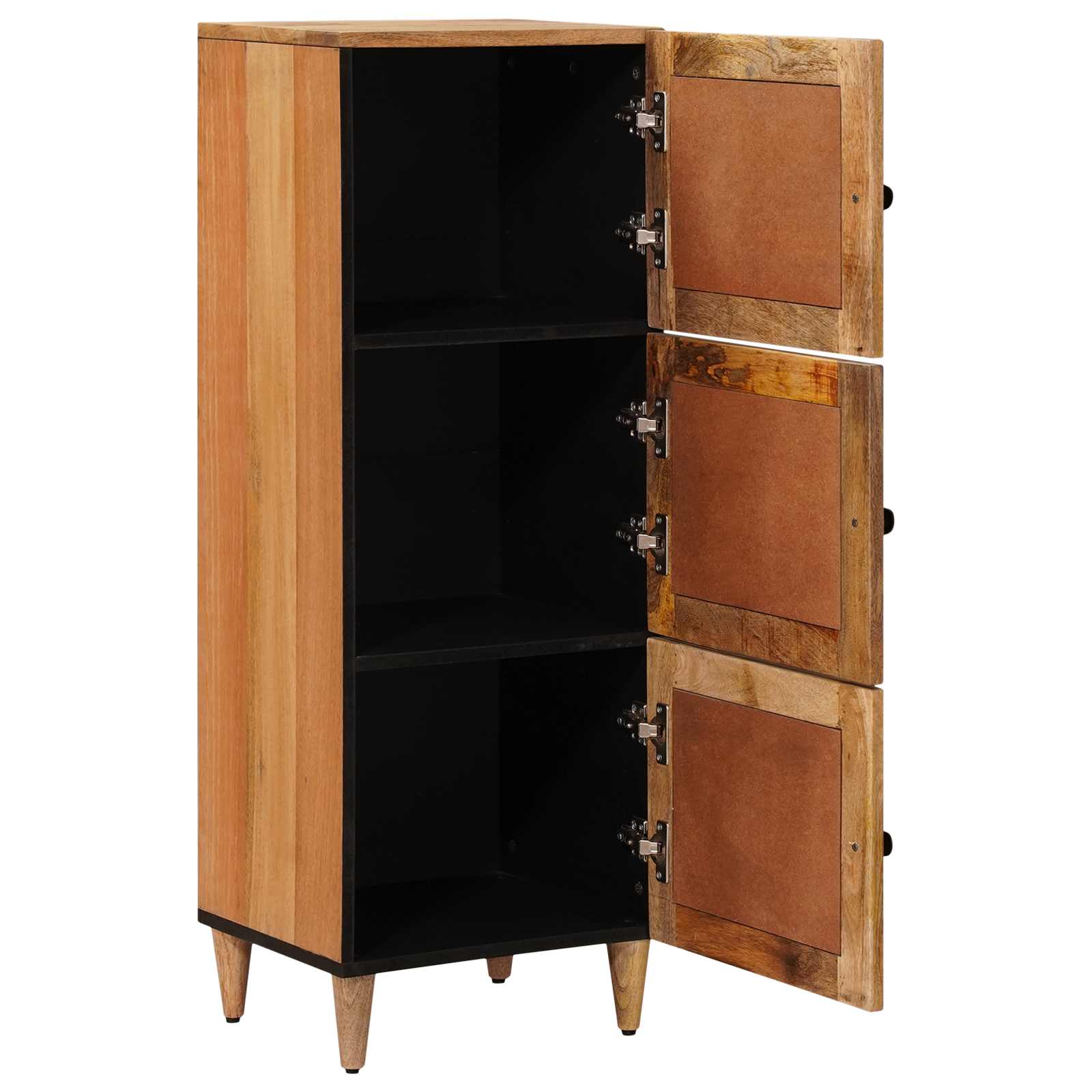 Highboard With Door 40 X 33 X 110 Cm Solid Mango Wood