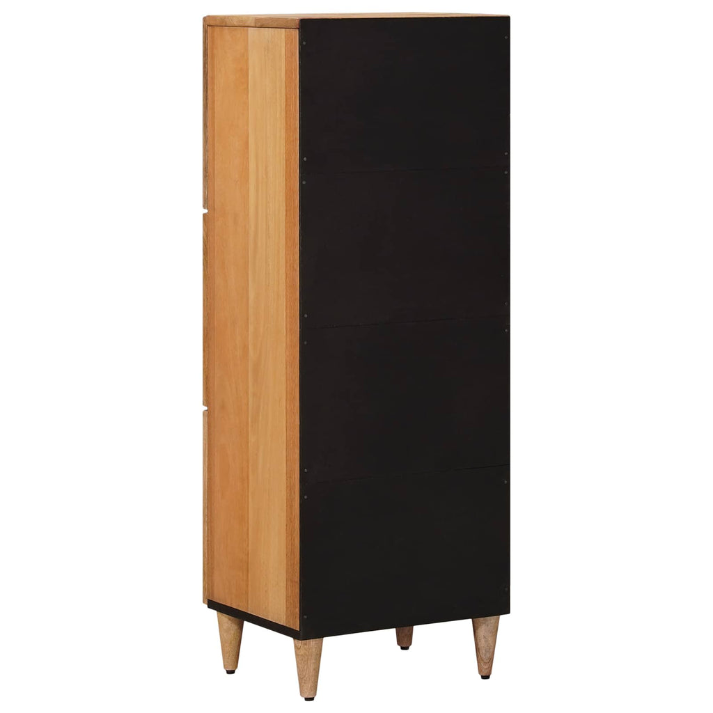 Highboard With Door 40 X 33 X 110 Cm Solid Mango Wood