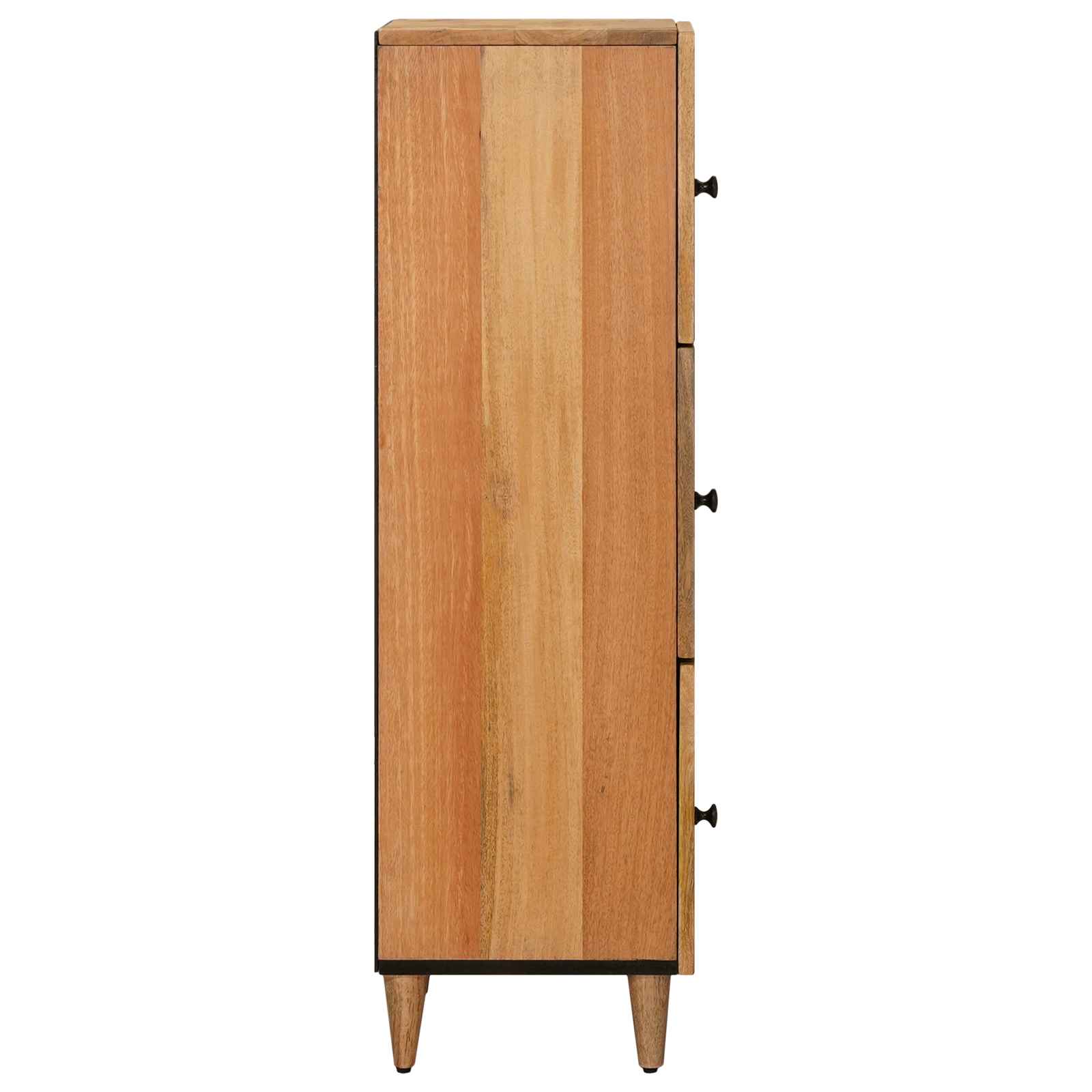 Highboard With Door 40 X 33 X 110 Cm Solid Mango Wood