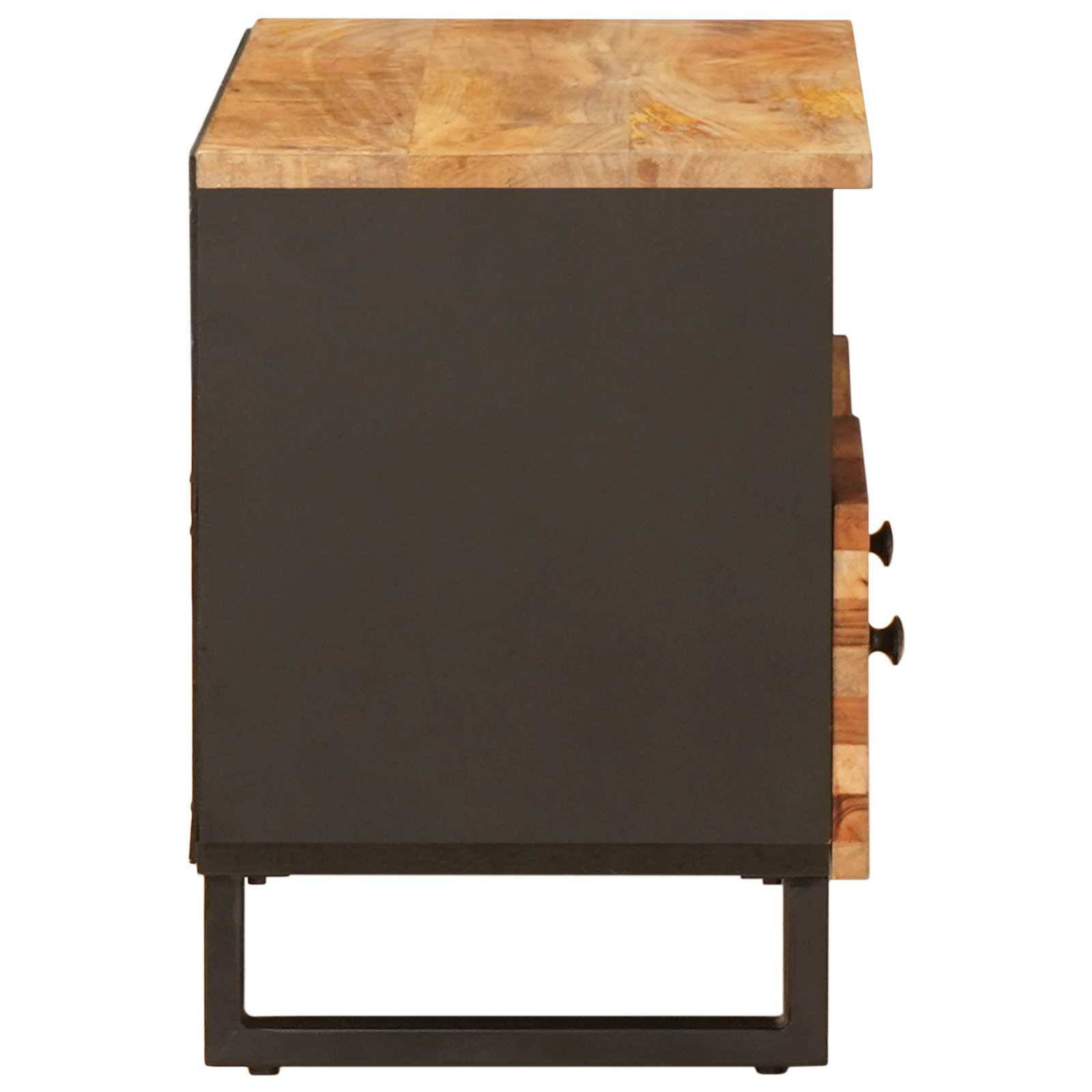 Tv Cabinet With Storage Brown 70 X 33 X 46 Cm Solid Mango Wood