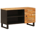 Tv Cabinet With Shelf Brown 80 X 33 X 46 Cm Solid Mango Wood