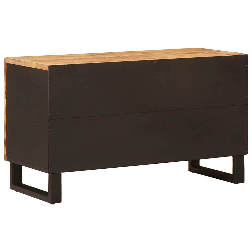 Tv Cabinet With Shelf Brown 80 X 33 X 46 Cm Solid Mango Wood