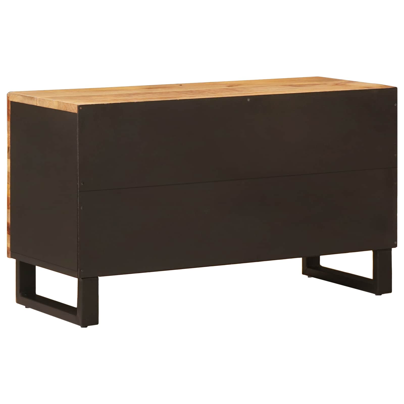Tv Cabinet With Shelf Brown 80 X 33 X 46 Cm Solid Mango Wood