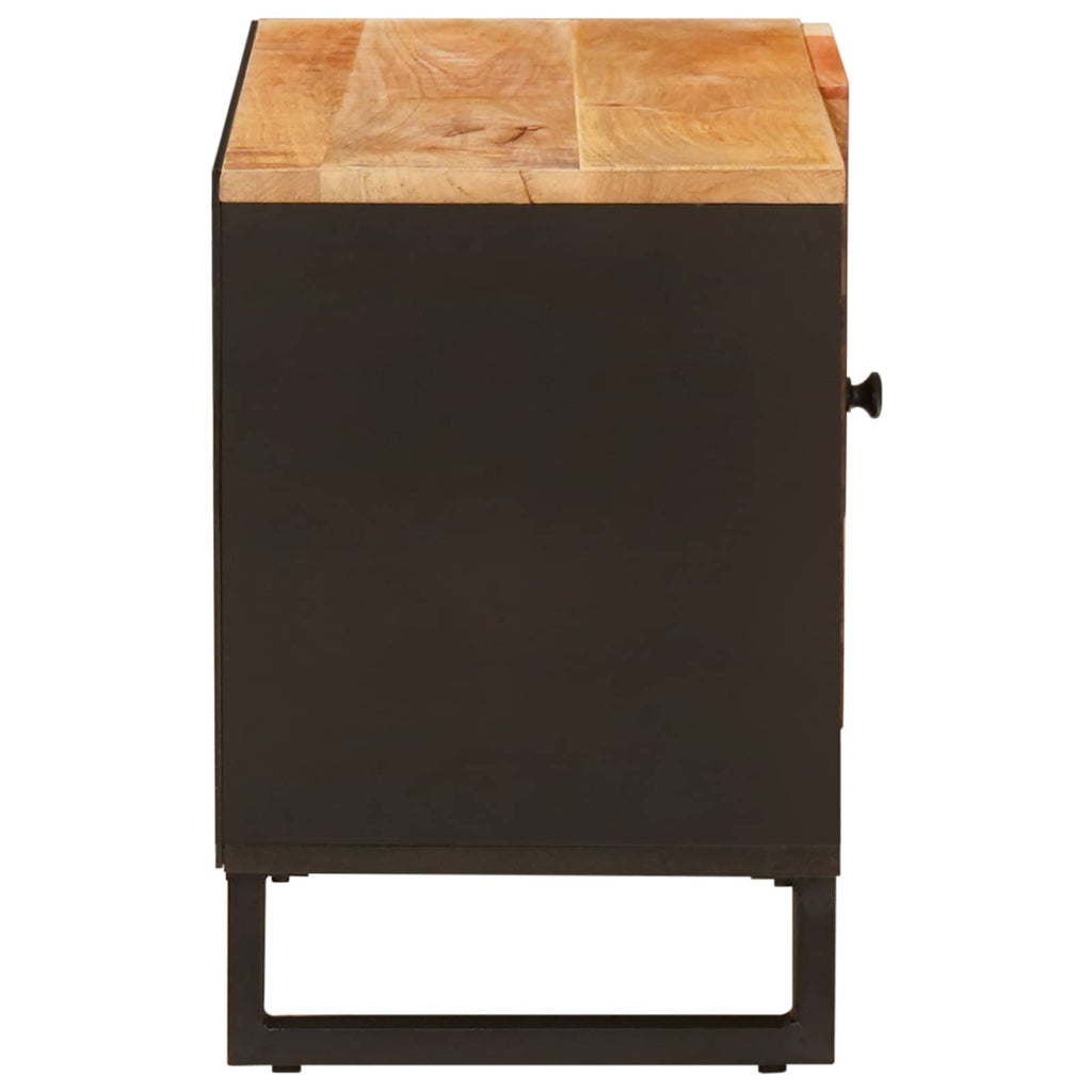Tv Cabinet With Shelf Brown 80 X 33 X 46 Cm Solid Mango Wood