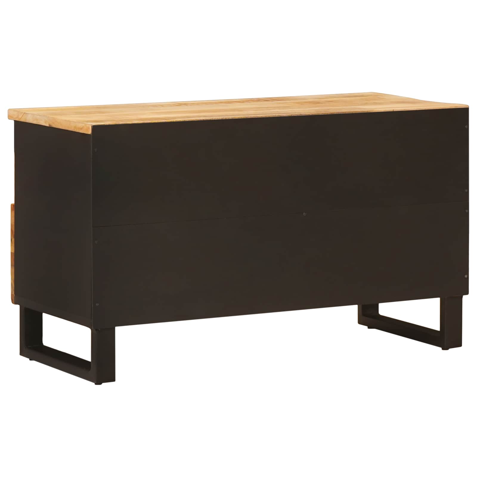 Tv Cabinet With Drawer Brown 80 X 33 X 46 Cm Solid Mango Wood