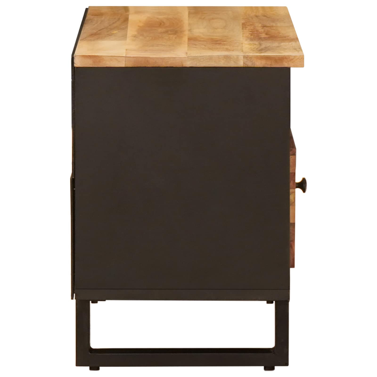 Tv Cabinet With Drawer Brown 80 X 33 X 46 Cm Solid Mango Wood