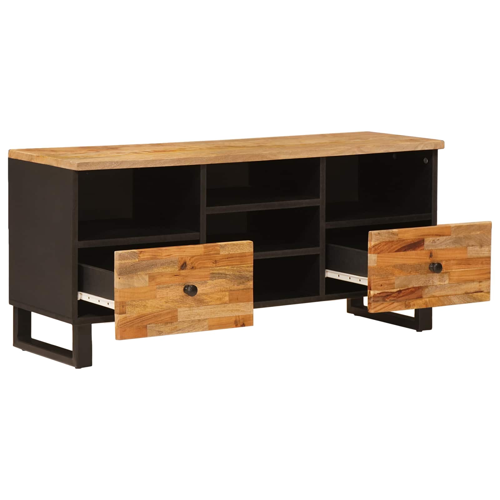 Tv Cabinet Corona Brown 100 X 33 X 46 Cm Solid Mango Wood