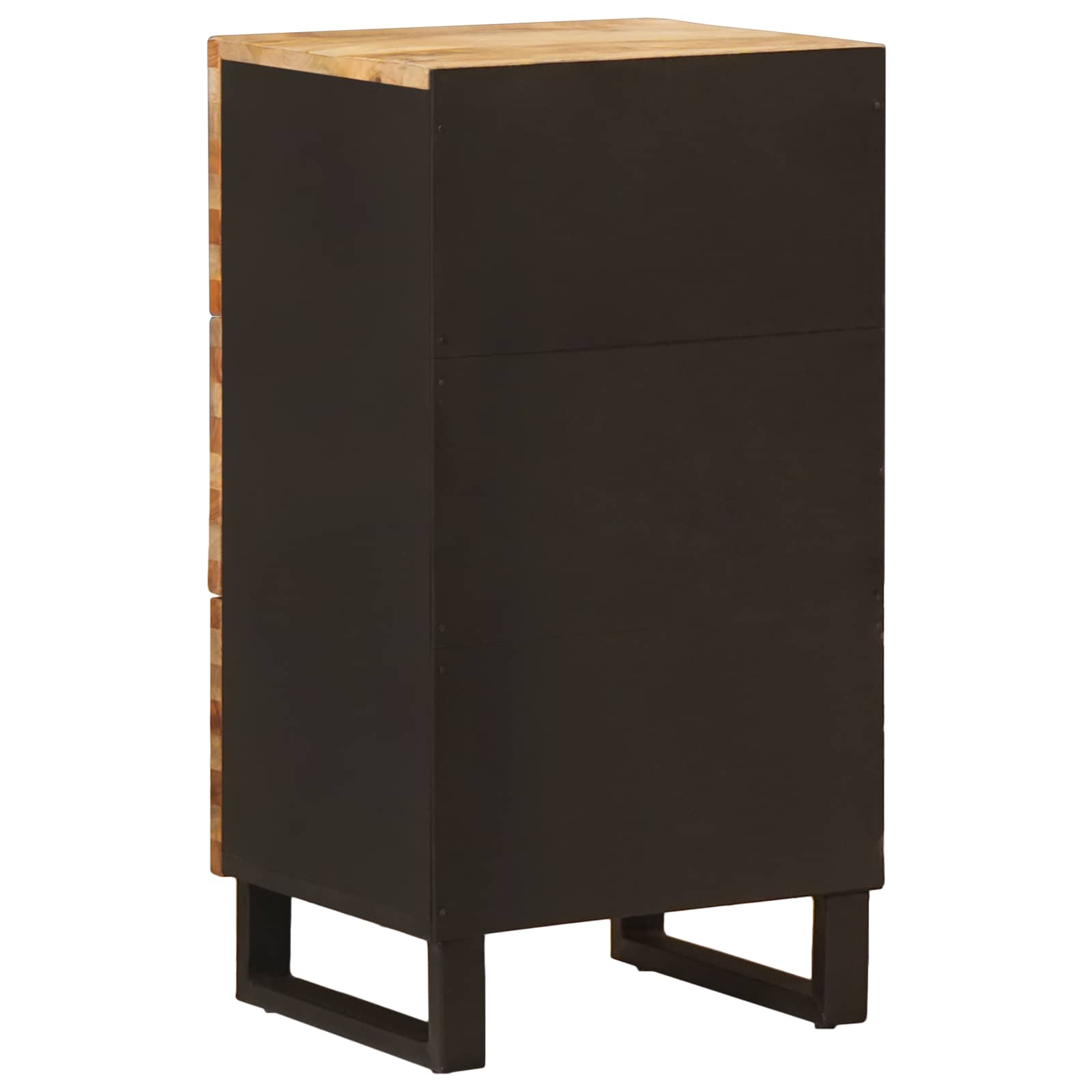 Side Cabinet With Drawer Brown 40 X 33 X 75 Cm Solid Mango Wood