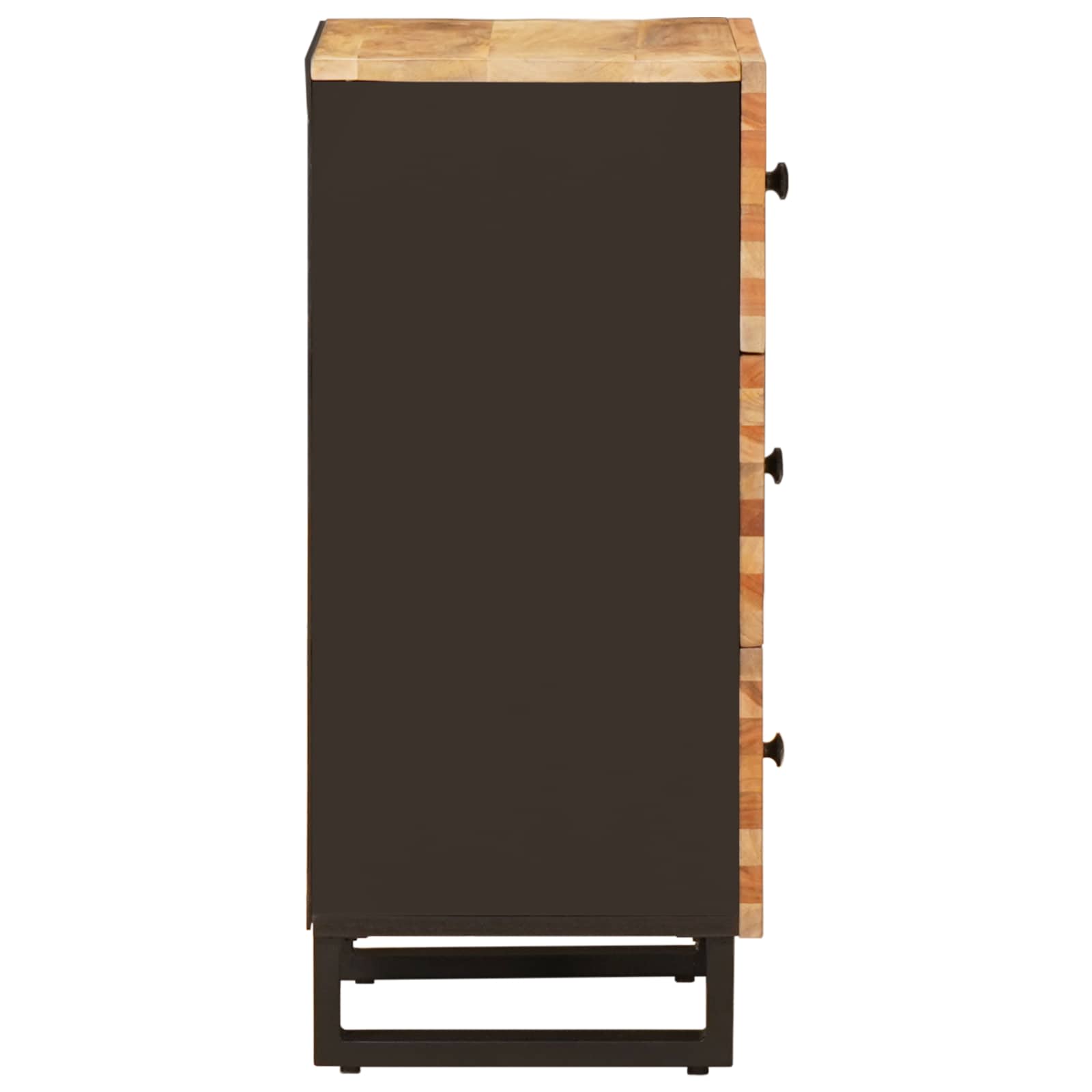 Side Cabinet With Drawer Brown 40 X 33 X 75 Cm Solid Mango Wood