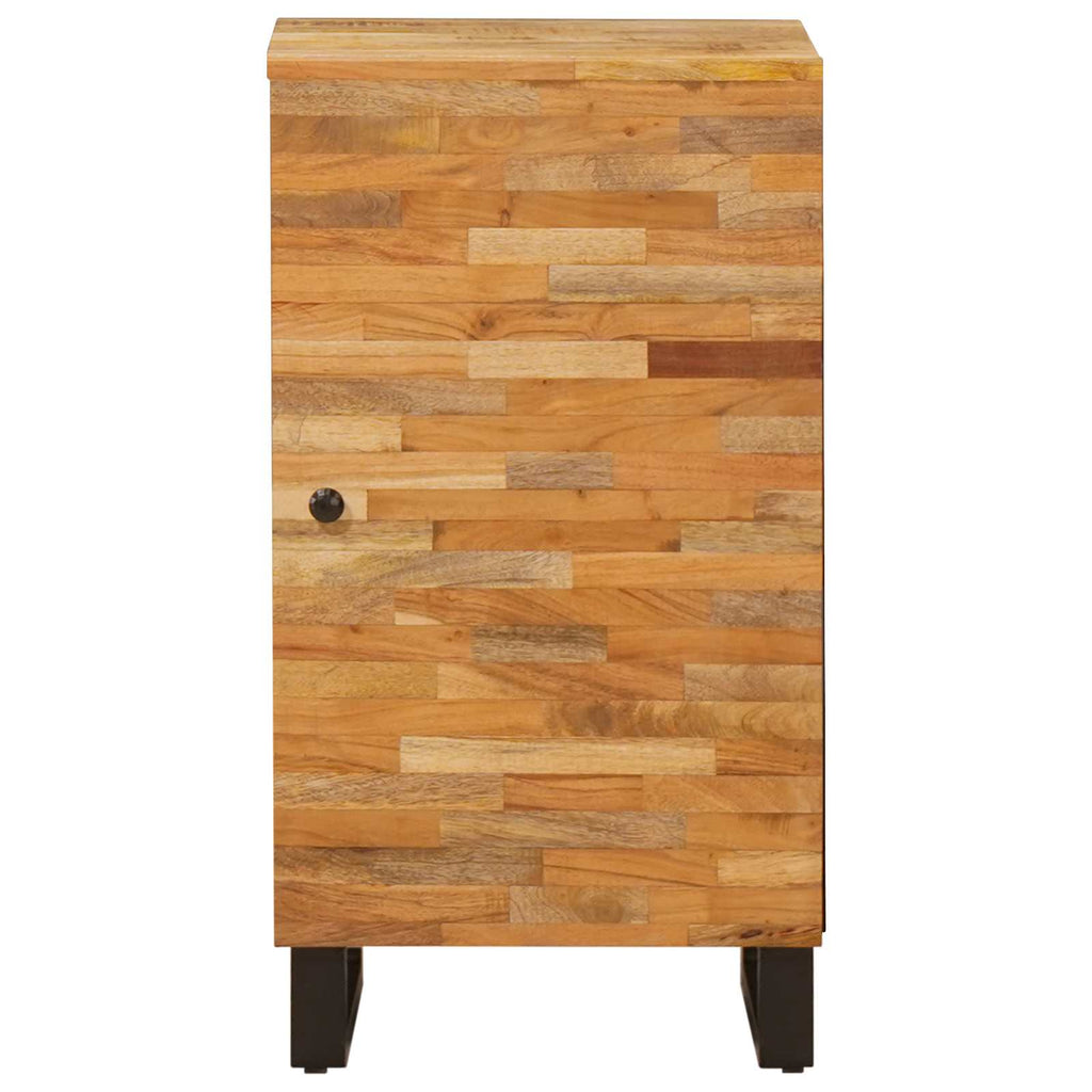 Side Cabinet With Door Brown 40 X 33 X 75 Cm Solid Mango Wood