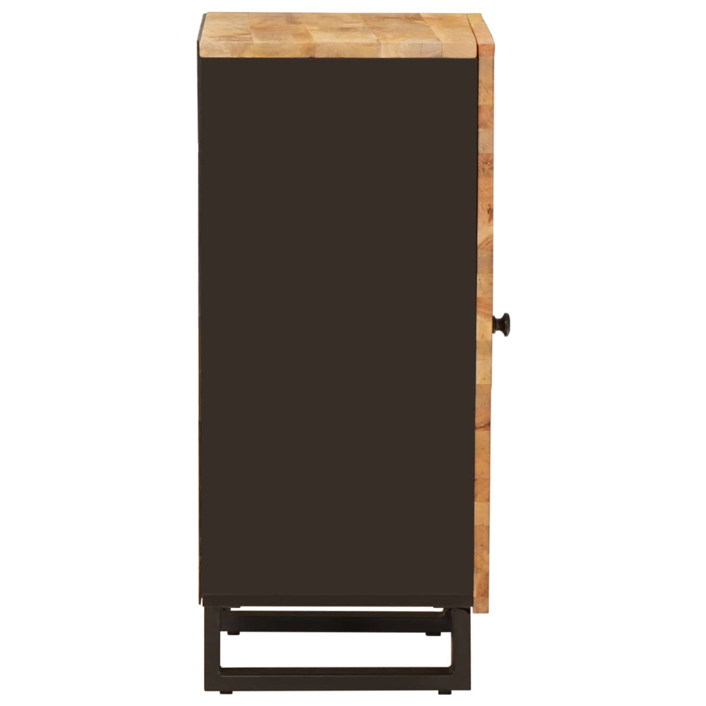 Side Cabinet With Door Brown 40 X 33 X 75 Cm Solid Mango Wood