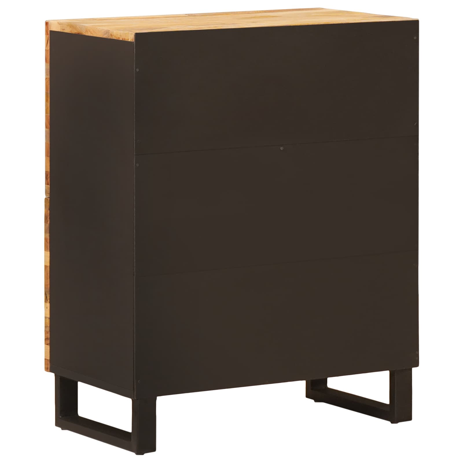 Side Cabinet With Door Brown 60 X 33 X 75 Cm Solid Mango Wood
