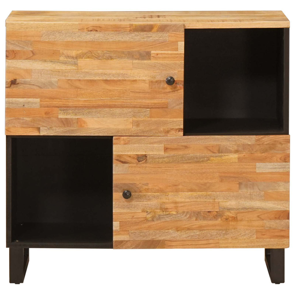Side Cabinet Brown 80 X 33 X 75 Cm Solid Mango Wood