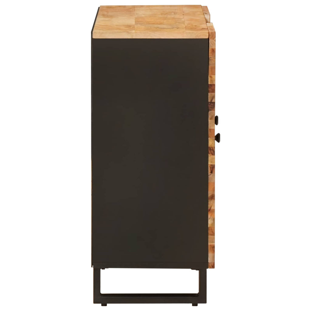 Side Cabinet With Drawer Brown 90 X 33 X 75 Cm Solid Mango Wood