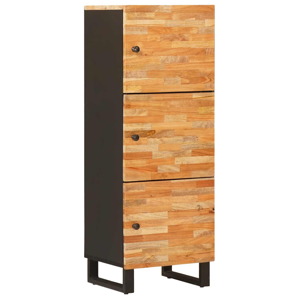 Storage Highboard Brown 40 X 33 X 110 Cm Solid Mango Wood