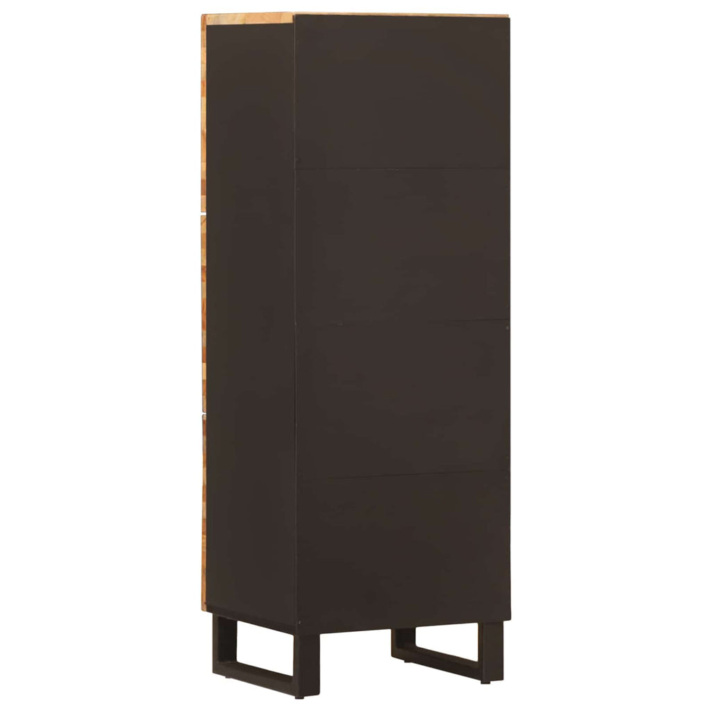 Storage Highboard Brown 40 X 33 X 110 Cm Solid Mango Wood