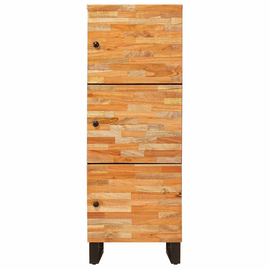 Storage Highboard Brown 40 X 33 X 110 Cm Solid Mango Wood