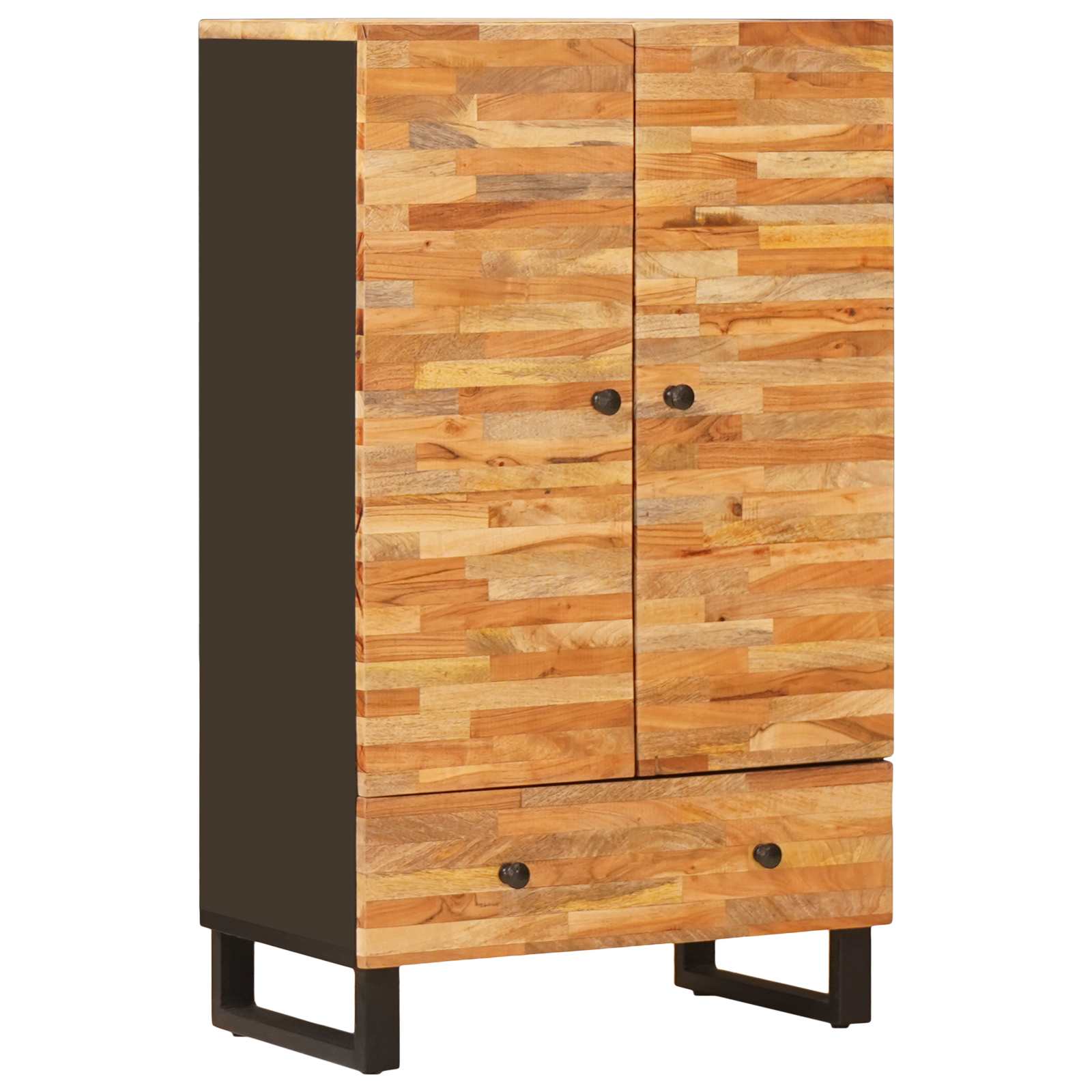 Storage Highboard Brown 60 X 33 X 100 Cm Solid Mango Wood