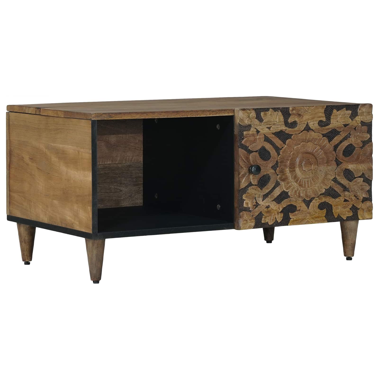 Coffee Table 80 X 50 X 40 Cm Solid Mango Wood