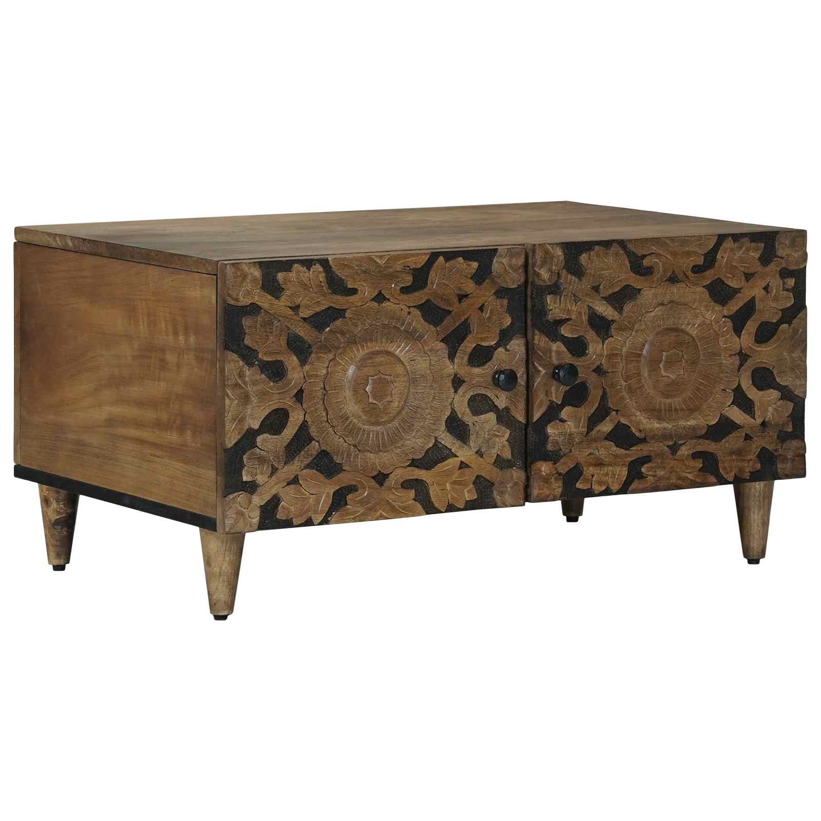 Coffee Table 80 X 50 X 40 Cm Solid Mango Wood
