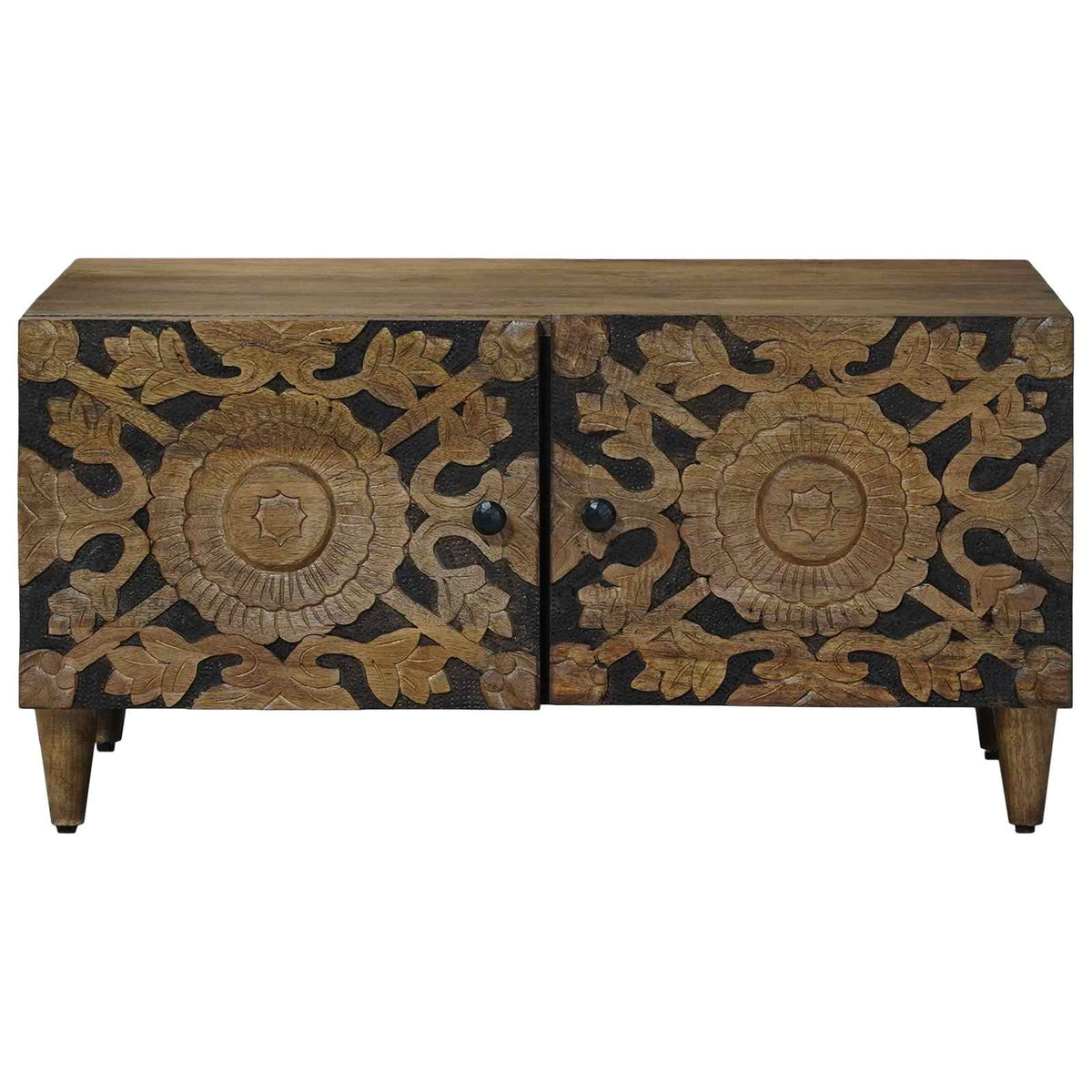 Coffee Table 80 X 50 X 40 Cm Solid Mango Wood 1 - Model 4018337